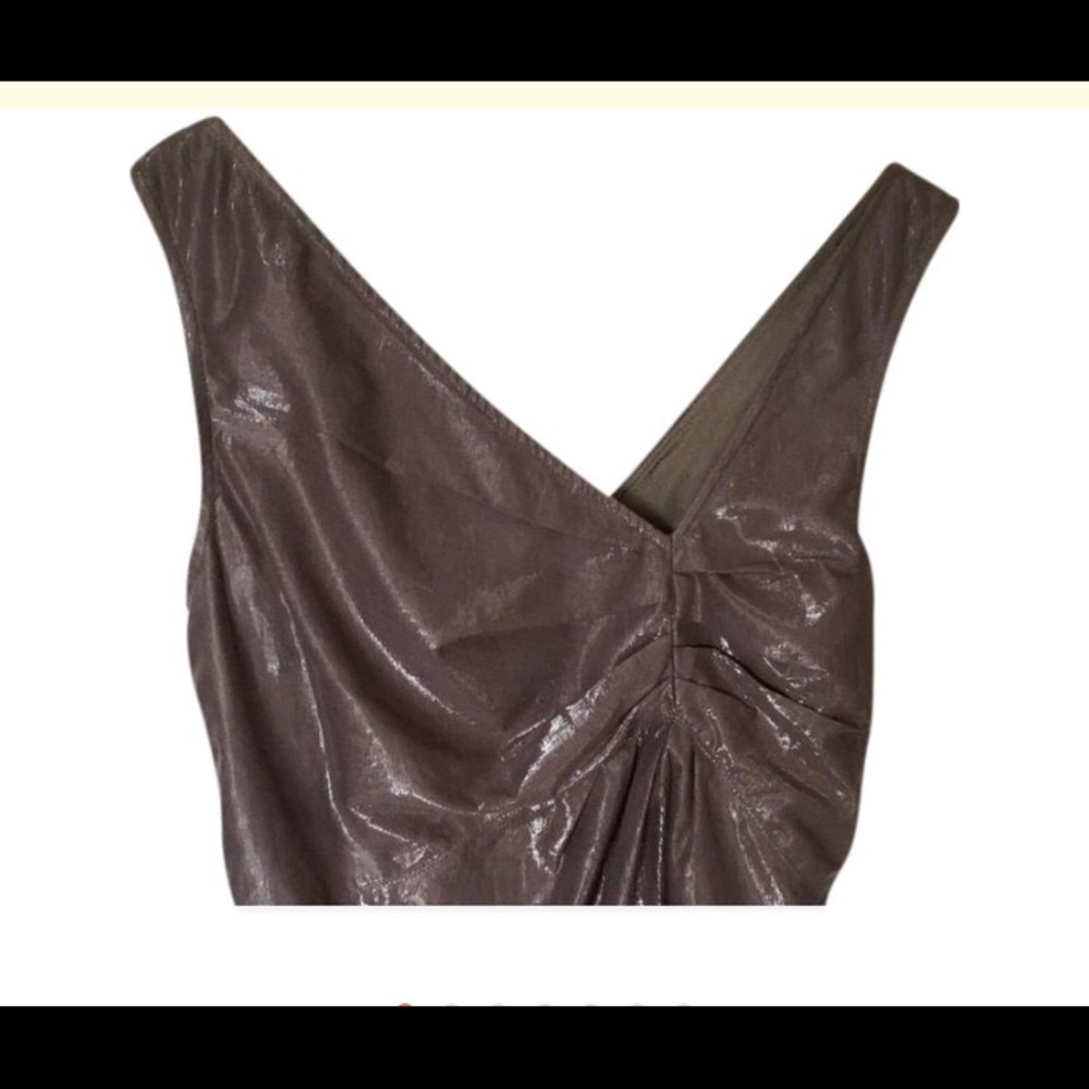 Vera Wang Lavender label Silver Gray Top, NEW